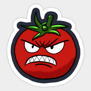 Angry Tomato Sticker